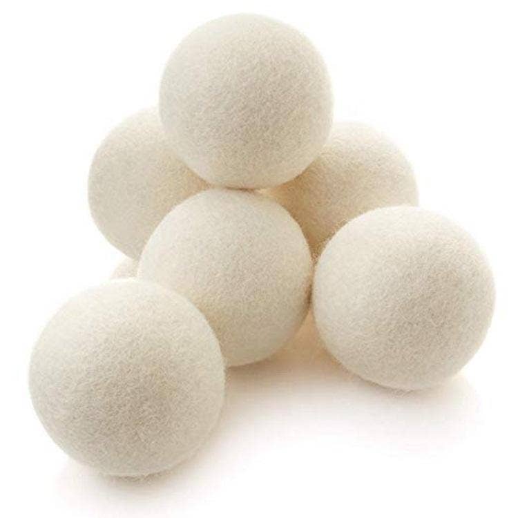 Wool Dryer Balls 100% Organic Merino - 4 pieces and a bag