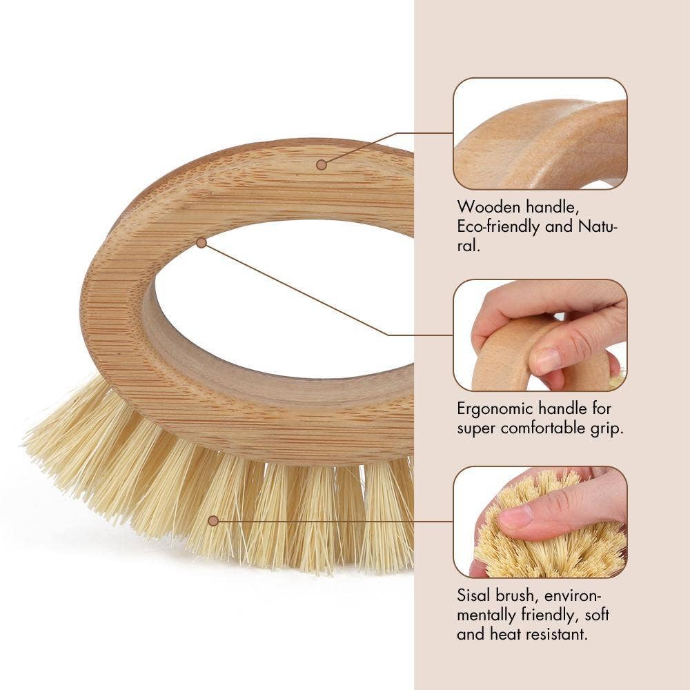 Natural Fibre Multipurpose Brush - clean sustainably!