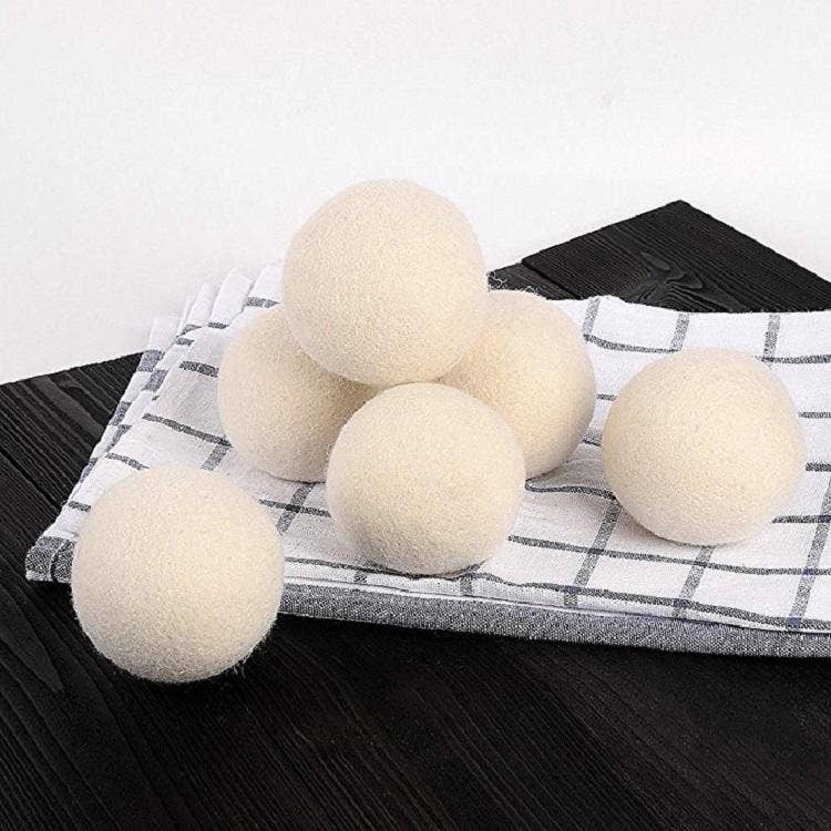 Wool Dryer Balls 100% Organic Merino - 4 pieces and a bag