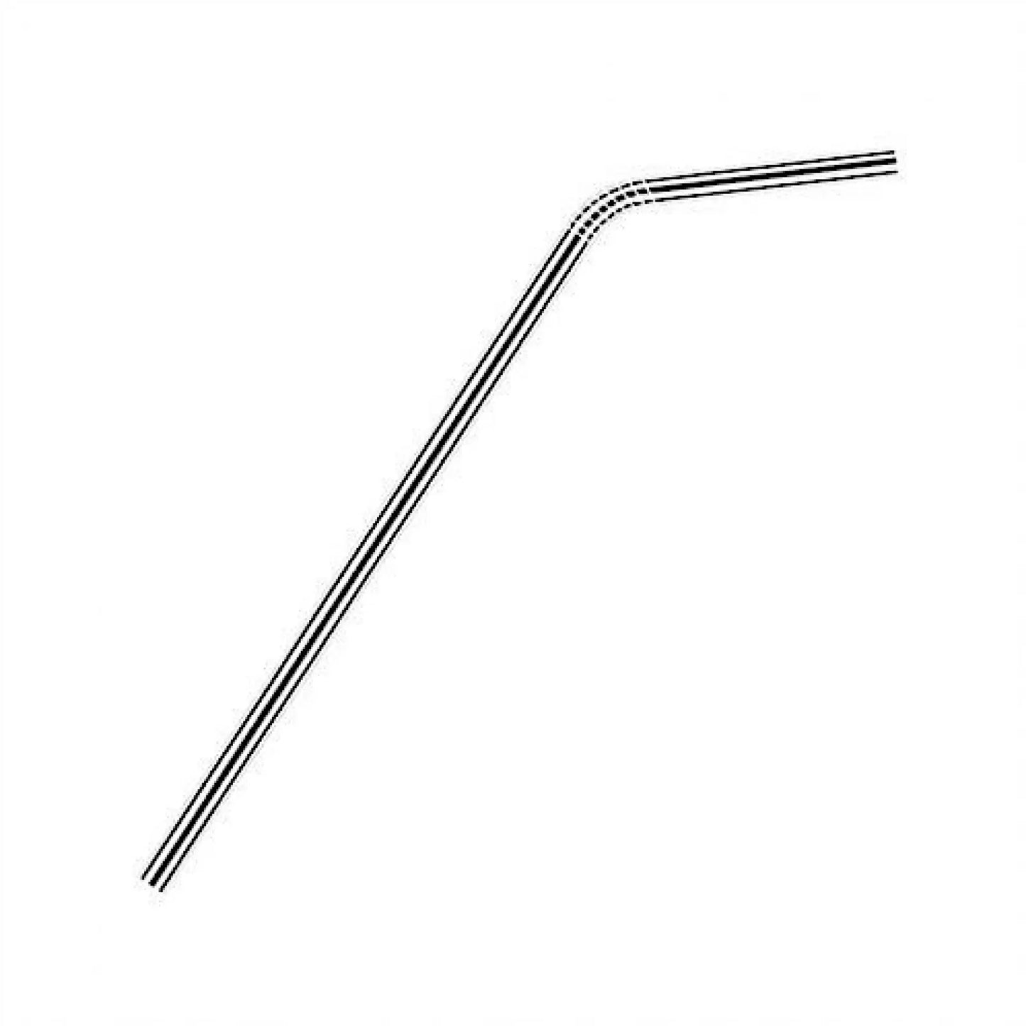 Single SS Straw Bent 210mm