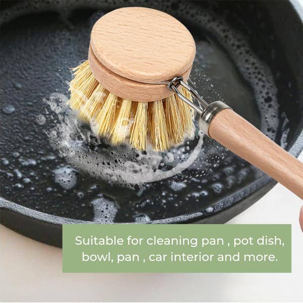 Bamboo Dishwashing Brush - REPLACEABLE HEAD ONLY
