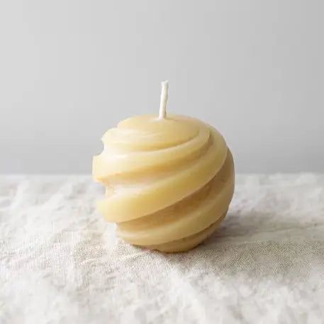 Beeswax Shaped Candle | Eternal Knot  or Swirl Ball