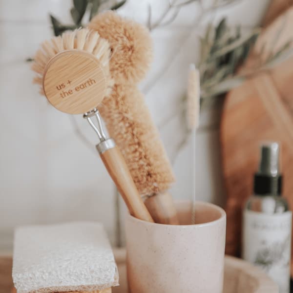 Bamboo Dishwashing Brush - REPLACEABLE HEAD ONLY