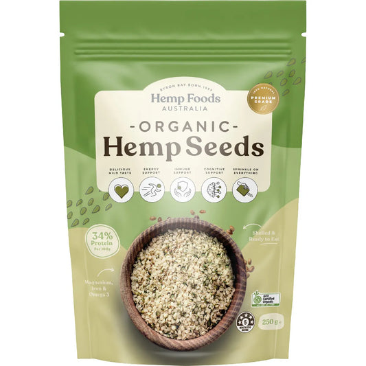Hemp Foods Australia Organic Hemp Seeds Hulled 250g