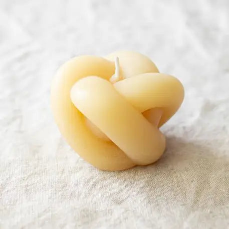 Beeswax Shaped Candle | Eternal Knot  or Swirl Ball