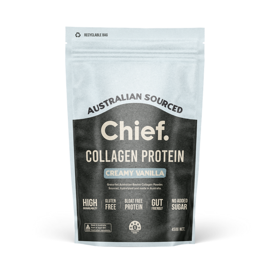 Grass-fed Collagen Protein Powder - Creamy Vanilla (30 serves)