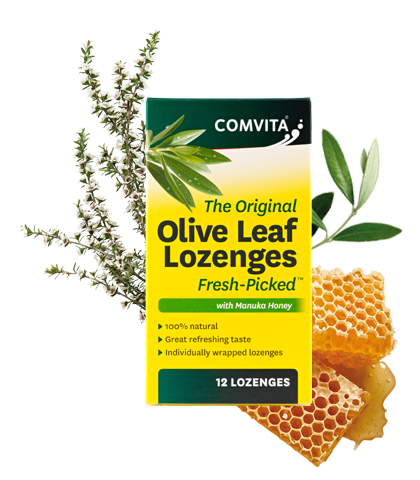 ComVita Olive Leaf Extract Lozengers with Manuka Honey 12 pk