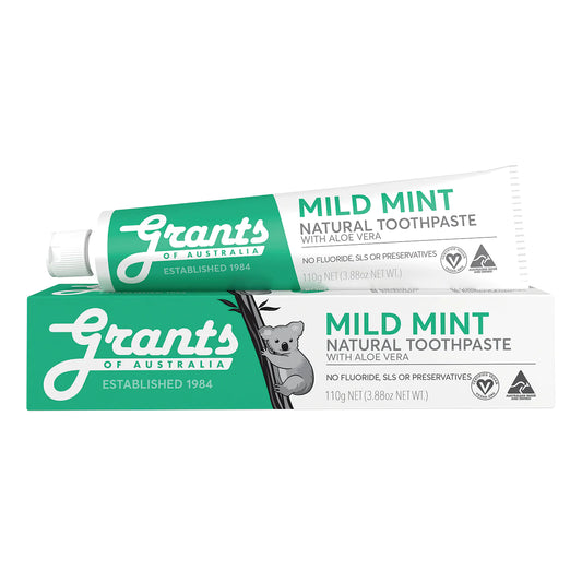 Grants Toothpaste Mild Mint w Aloe 110g