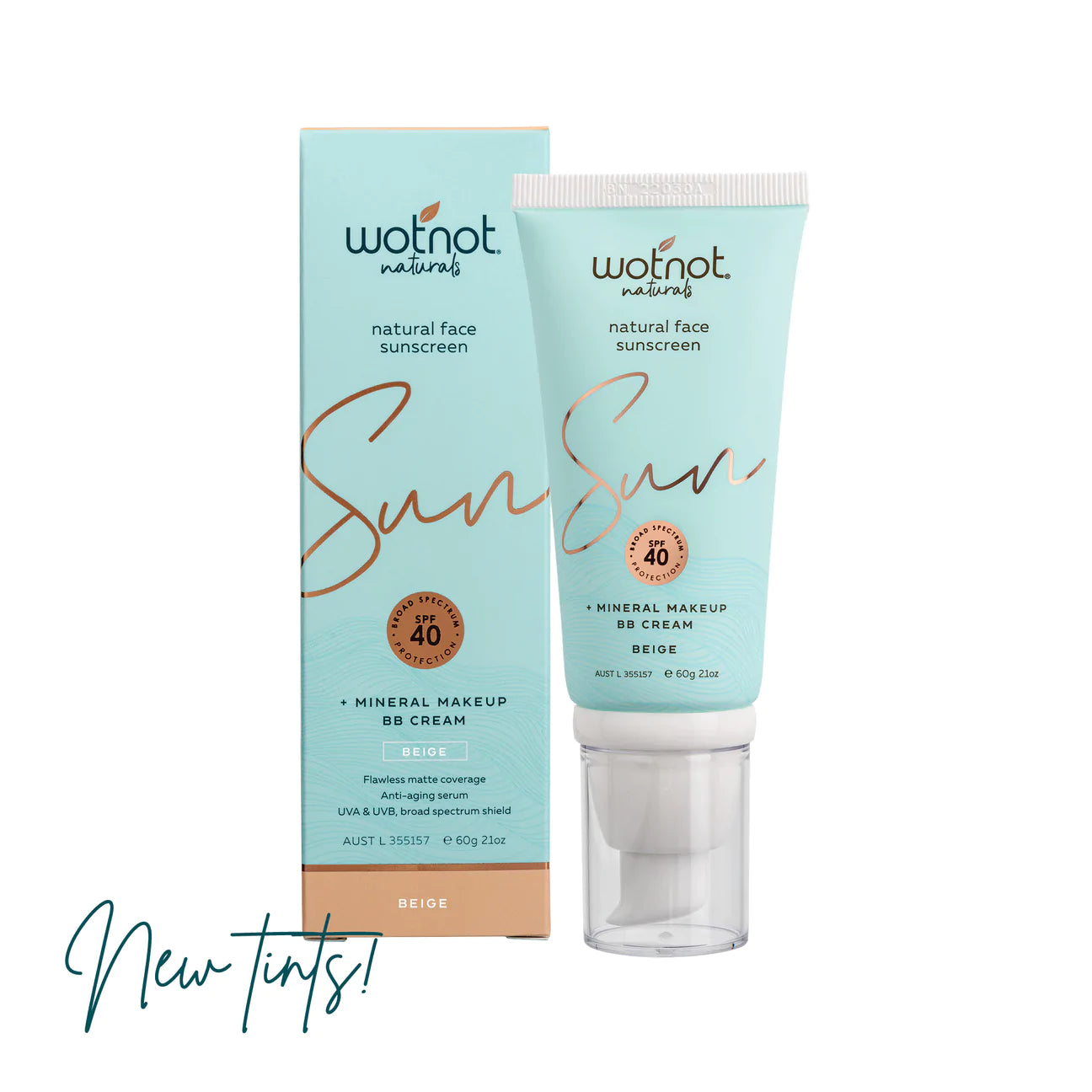 WotNot Face Sunscreen 40SPF BB Cream 60g