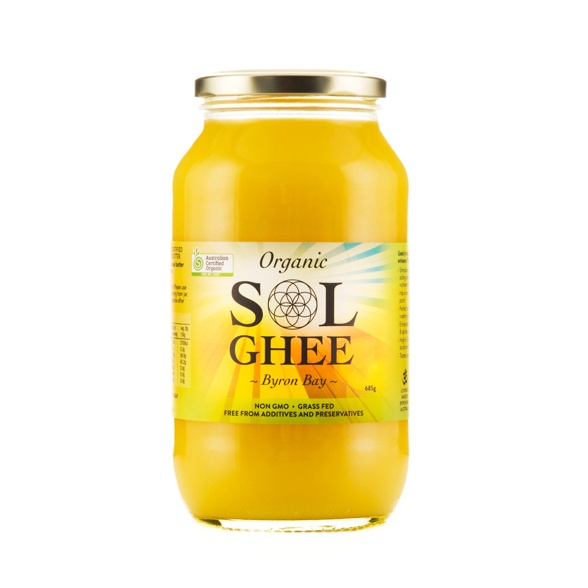Sol Ghee Certified Organic