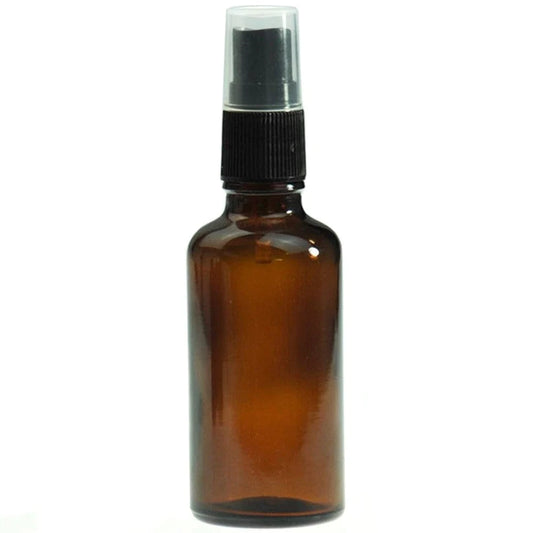 Amber glass bottle with Mister spray