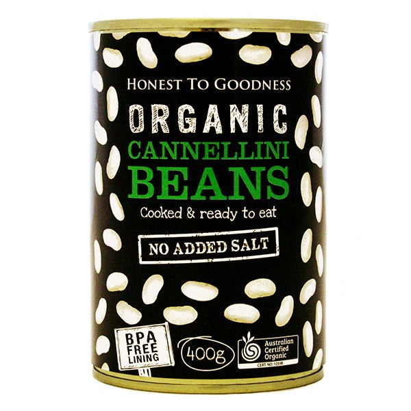 Organic Cannellini Beans 400g - BPA Free (Cooked)